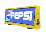 Wireless SMD2727 Taxi Led Display / Taxi Top Sign for Dynamic Advertising