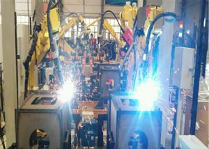 Quality Electric Welding Vehicle Assembly Line / Robot Automated Car Production Line wholesale