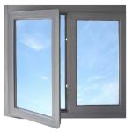 Waterproof Double Glass Aluminum Casement Window Heat Insulation