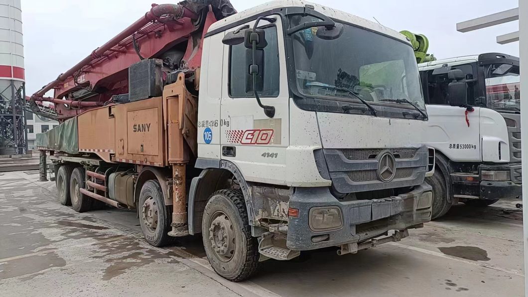 Concrete Pump Truck SA Ny 52m Concrete Boom Pump Heavy Equipment Truck Mounted Pump Construction Equipment