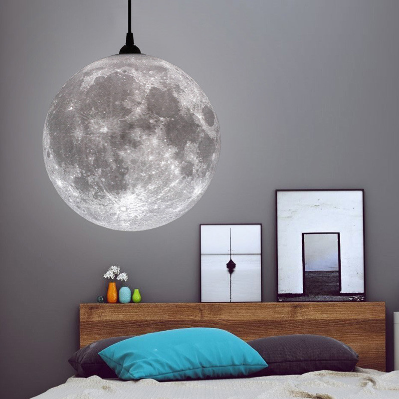 Creative LED pendant lights indoor home decor light fixture restaurant moon lights(WH-GP-109)