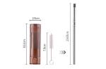 Eco Friendly Portable 8mm Stainless Steel Collapsible Straw