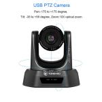 USB 3GSDI HDMI 10X Broadcast Conference PTZ Camera 2.38MP