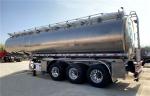 3 Axle 4200Liters Aluminum Alloy Tank Semi Trailer for Oil/Fuel/Diesel/Gasoline