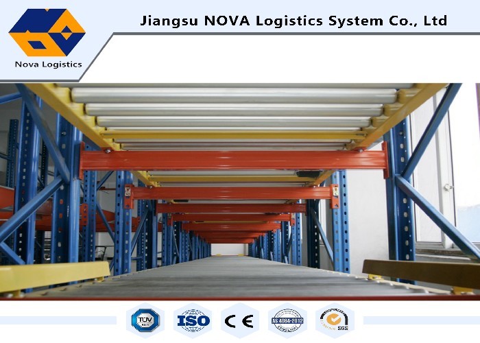 Warehouse Storage Gravity Pallet Racking Corrosion Protection For Chemical Industry