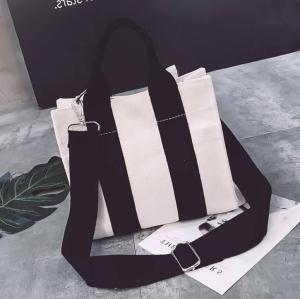 Quality Contrast Shoulder 16 Oz Canvas Grocery Shopping Bags wholesale