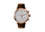 316L Sapphire Chronograph Wrist Watch , Genuine Cow Leather Chronograph Watch