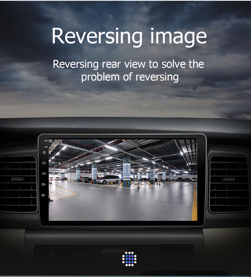 Universal 9 inch Car Stereo Navigation Player with IPS Screen and Rear Camera Support
