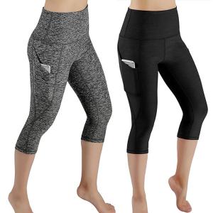 Quality Fashion Sport Leggings Calf Length Pants Polyester Workout Out Pocket Leggings wholesale