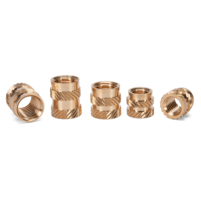Knurled Brass Thread Insert Nut For Plastic Flare Nut M3 M4 M5 M6 M8 M10 M12 1/4 3/8 5/16 GB