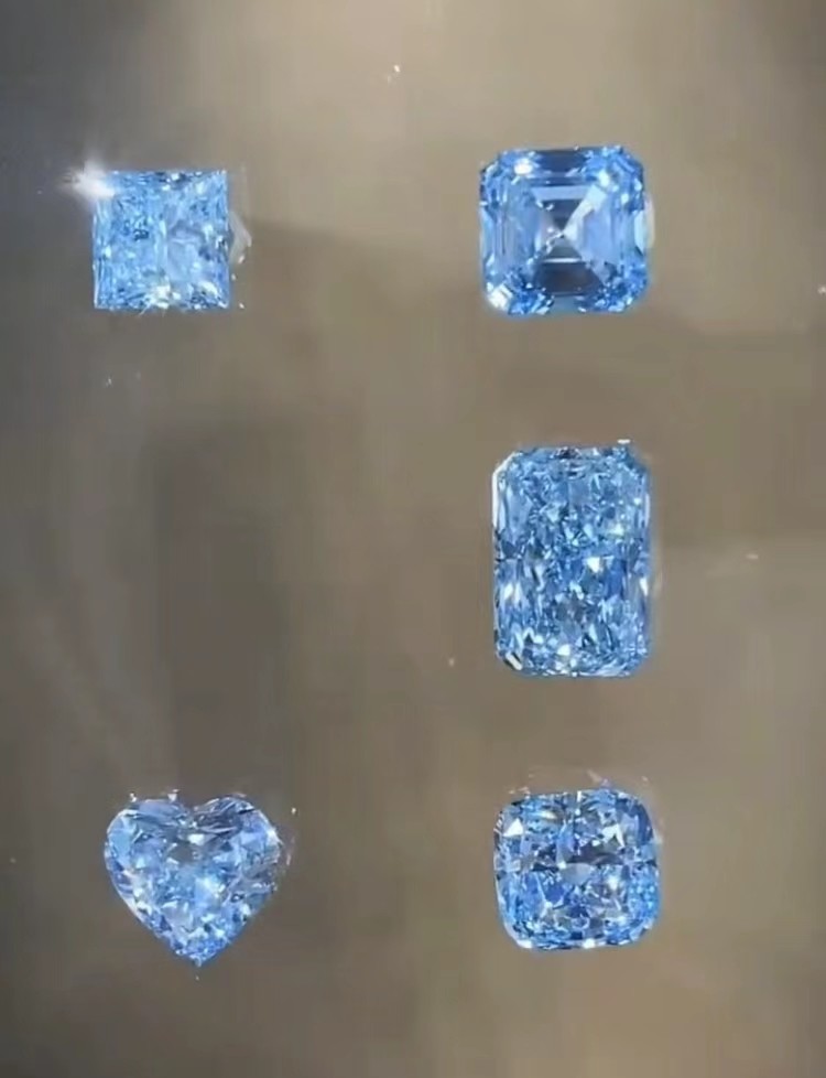 2.2ct-3.0ct Lab Grown Blue Diamonds VS1 Lab Created Colored Diamonds