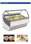 1650W Italian Pan 18pcs Ventilated Industrial Refrigeration Equipment for Gelato