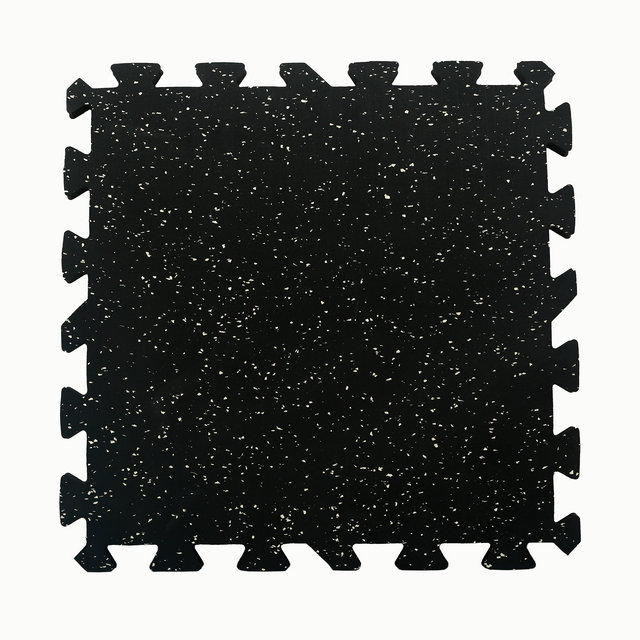 15mm Thickness Interlocking Rubber Gym Floor Mats Fitness Gym Tiles Court