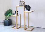 MDF + Steel Shopping Mall Store Display Tables With Top White Panel Free