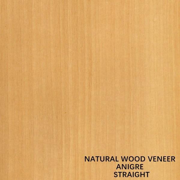 Decoration Natural Anigre Wood Veneer Quarter Cut Straight Grain Aningre For