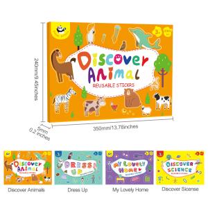 Quality Removable Static Sticker Toddlers Kawaii Cute Stickers Book Creativity Stimulation wholesale