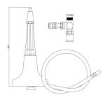 304 Stainless Steel Cleaner Bar Glass Rinser