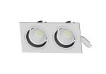 2*10W High Efficiency Double Head 190 Degree AdjustableLed Spotlight