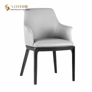 Quality ODM PU Leather Low Back Upholstered Dining Chairs wholesale