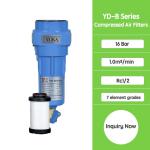 Compressed air filter system for air dryer