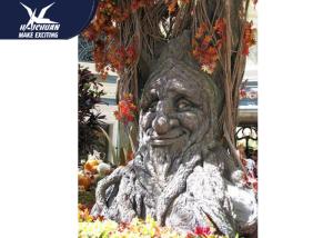Quality Amusement Equipment Outside Lifelike Animatronic Talking Tree Mouth Open And Close wholesale
