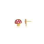 Chubby Mushroom Earrings 925 Childrens Sterling Silver Earrings