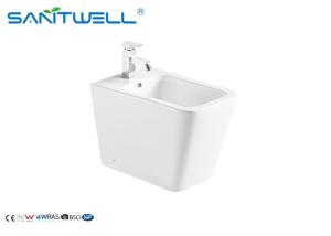 Quality Ceramic Floor Mounted Bidet Elongated Bowl Type Self Cleaning Glaze Style wholesale