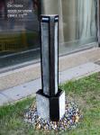 Simple Long Column Cast Stone Water Fountains