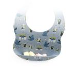 Dinosaur Print Foldable LFGB Washable Baby Bibs Super Easy Clean