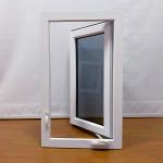 Lockable PVC Casement Windows American Style Flush Sash Upvc Windows Double