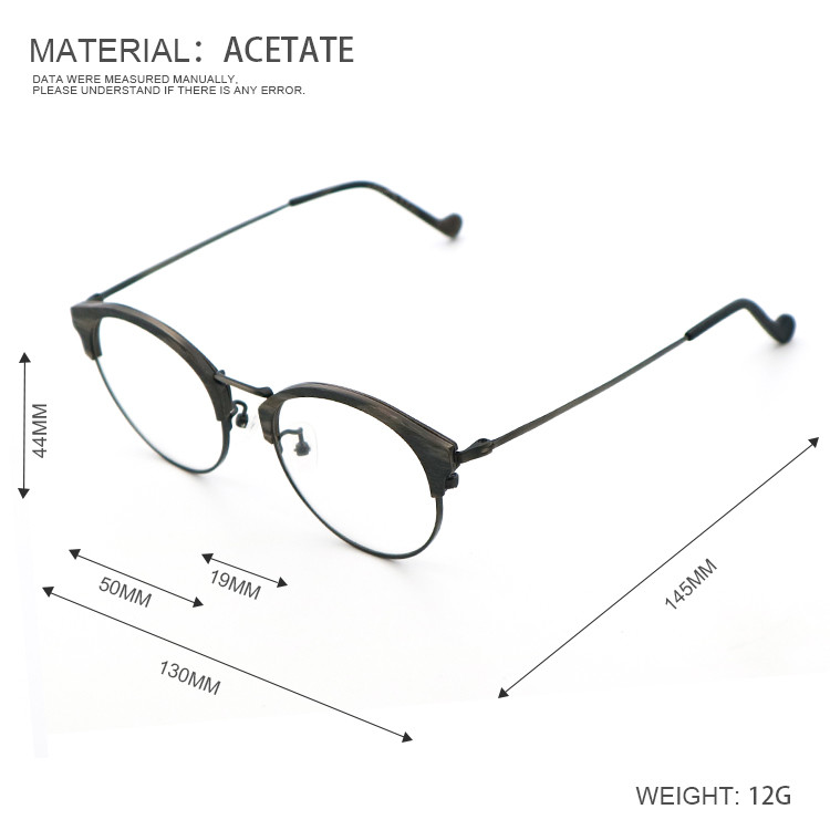Factory Retro Literature And Art Acetate Optical Frames MR 8105
