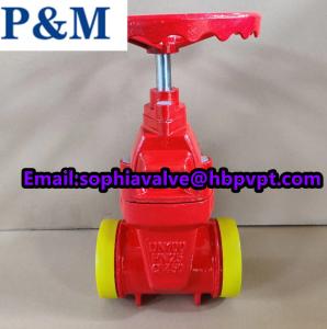Quality PN16 PN25 grooved end cast iron gate valve wholesale