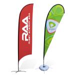 5m Beach Outdoor Banner Flags Eco Friendly Aluminum Fiberglass