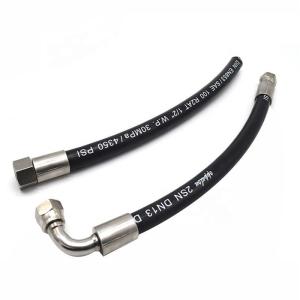 Quality R1 R2 4SP 4SH steel wire braided Hydraulic rubber hose assembly wholesale