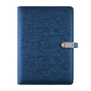 Quality Multifunctional PU Leather B5 Wireless Charging Notebooks With Magnetic Flap wholesale