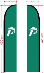 Quality Printed Double Sided 80x420cm Teardrop Banner Flags wholesale