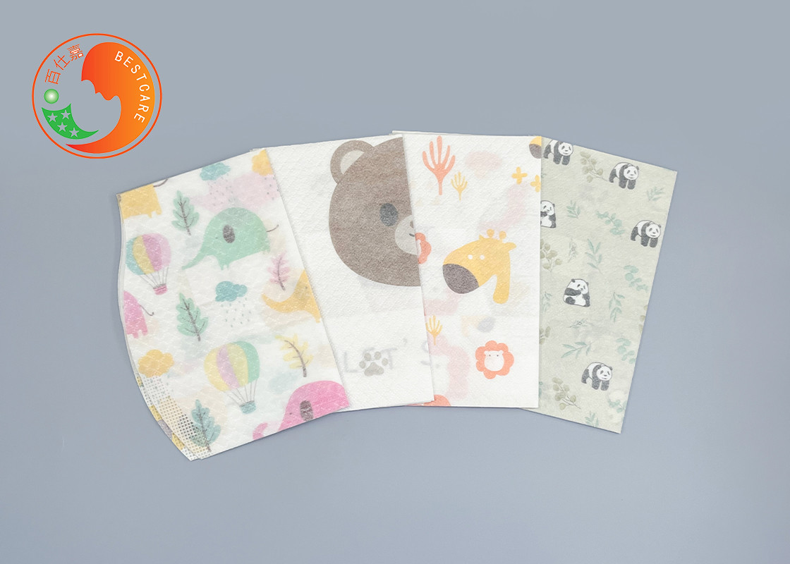 Toddlers Feeding Custom Printed Disposable Bibs With Catch Pocket Tear Resistant Apron