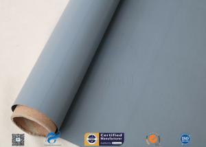 Quality 0.3mm PVC Coated Fibreglass Fabric For Fire Blanket Fire Resistant Curtain wholesale
