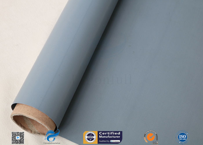 100cm Width PVC Coated Fiberglass Cloth For Fire Resistant / Waterproof Air Duct