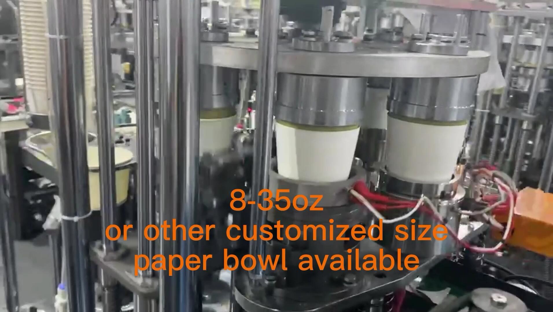 8-35oz Fully Automatic Ultrasonic Food Paper bowl Making Machine
