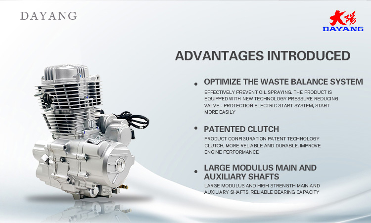 130cc Engine Motorcycle Tricycle Engine Single Cylinder 4 Stroke Air Electric Method