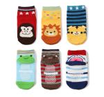 Colorful Non Slip Neworn Baby Socks / Cotton Grip Non Slip Socks For Children
