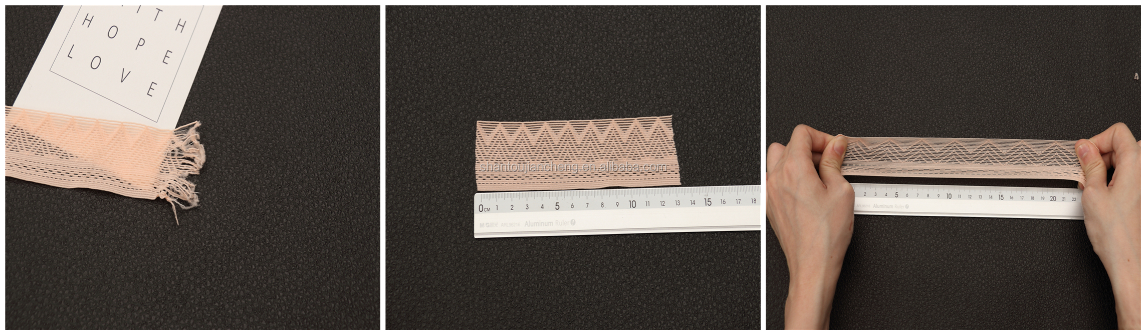 38mm Sexy Lady Lace Elastic Nylon Elastic Band Underwear Webbing Spandex / Nylon High Tenacity Not Support Eco-friendly
