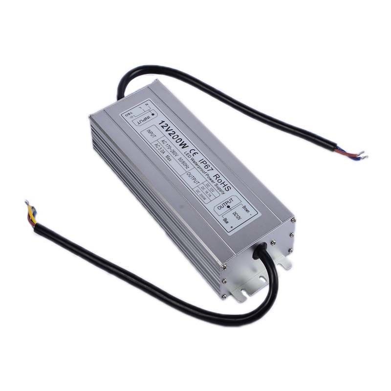 24v 200w Slim waterproof power supply IP67 LED transformer Adapter for LED Light