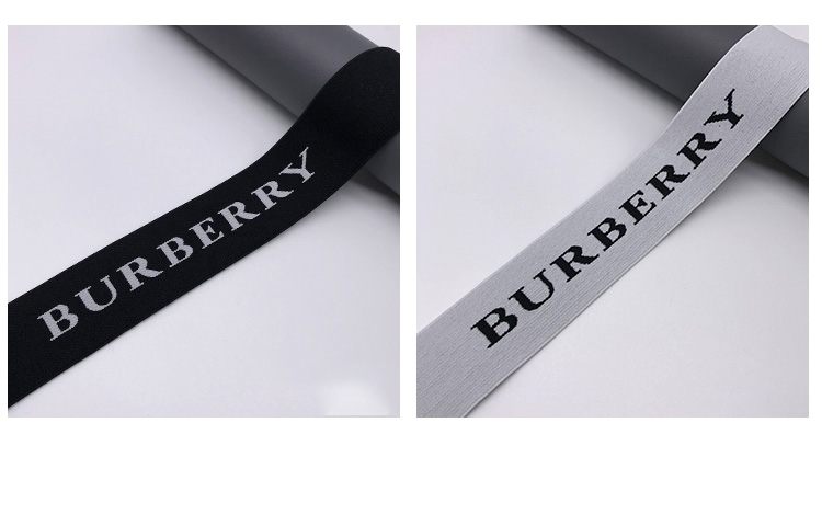 underwear elastic custom logo nylon jacquard ribbon waistband elastic jacquard band custom tape private label band