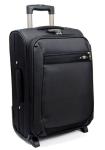 Trolley Rolling Carryon Luggage Black Fabric Business Travel Luggage Bags