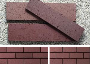 Quality Red Artificial Brick Siding , Brick Facade Exterior High Strength wholesale