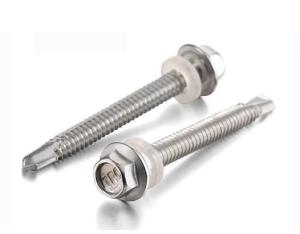 Quality Zinc Plated DIN7504 Hex Head Screw Hardware Fasteners Stainless Steel Self Drilling Screw wholesale