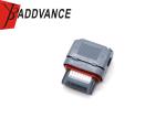 Aptiv 16 Way Electric Motor Waterproof Connector Gray Strain Relief Connector
