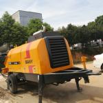 115KW Used Stationary Kawasaki Hydraulic Concrete Trailer Pump
